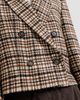 Brunello Cucinelli Women's Comfort Checked Wool and Alpaca Blazer with Monili - 4