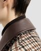 Brunello Cucinelli Women's Comfort Checked Wool and Alpaca Outerwear Jacket with Leather Collar - 5