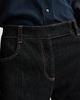 Brunello Cucinelli Women's Comfort No-Fade Denim Flared Trousers with Monili - 5