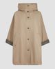 Brunello Cucinelli Women's Cotton and Linen Twill Hooded Outerwear Jacket with Monili - 1