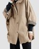 Brunello Cucinelli Women's Cotton and Linen Twill Hooded Outerwear Jacket with Monili - 2
