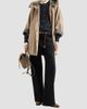 Brunello Cucinelli Women's Cotton and Linen Twill Hooded Outerwear Jacket with Monili - 6