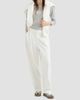 Brunello Cucinelli Women's Cotton Smooth French Terry Pleated Track Trousers - 6
