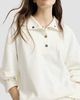 Brunello Cucinelli Women's Cotton Smooth French Terry Sweatshirt with Logo - 4