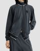 Brunello Cucinelli Women's Cotton Smooth French Terry Sweatshirt with Zip and Logo - 3