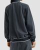 Brunello Cucinelli Women's Cotton Smooth French Terry Sweatshirt with Zip and Logo - 5