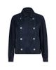 Brunello Cucinelli Women's Couture Suede Cropped Pea Coat with Monili - 7