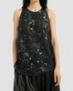 Brunello Cucinelli Women's Crispy Silk Top with Dazzling Lynx Embroidery - 2