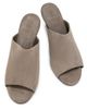 Brunello Cucinelli Women's Curved Monili 80MM Suede Mules - 4