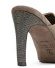 Brunello Cucinelli Women's Curved Monili 80MM Suede Mules - 6