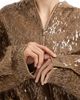 Brunello Cucinelli Women's Dazzling Cascade Embroidery Bomber Jacket in Crispy Silk - 4