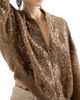 Brunello Cucinelli Women's Dazzling Cascade Embroidery Bomber Jacket in Crispy Silk - 5