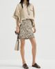 Brunello Cucinelli Women's Dazzling Chevron Embroidery Mini Skirt - 6