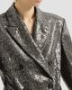 Brunello Cucinelli Women's Dazzling Texture Embroidery Blazer in Virgin Wool Flannel - 6