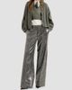 Brunello Cucinelli Women's Dazzling Texture Embroidery Loose Flared Trousers - 2