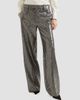 Brunello Cucinelli Women's Dazzling Texture Embroidery Loose Flared Trousers - 3