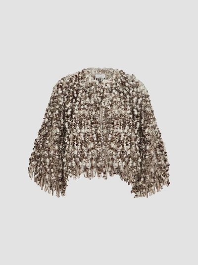 Brunello Cucinelli Women's Dazzling Twist Embroidery Cardigan