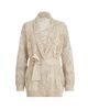 Brunello Cucinelli Women's Dazzling Water Lillies Belted Cardigan in Linen and Cotton - 7