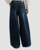 Brunello Cucinelli Women's Denim Wide Jeans with Monili - 3