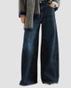 Brunello Cucinelli Women's Denim Wide Jeans with Monili - 4