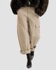 Brunello Cucinelli Women's Délavé Cotton Canvas Cargo Barrel Trousers With Monili - 4