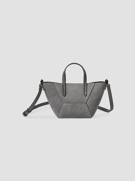 Brunello Cucinelli Women's Duo Mini Top Handle Bag in Suede with Monili