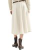 Brunello Cucinelli Women's Dyed Cotton and Wool Wrinkled Denim Full Skirt with Monili - 3