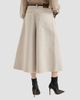 Brunello Cucinelli Women's Dyed Denim Wide Cropped Trousers with Monili - 4