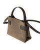 Brunello Cucinelli Women's Essence Small Top Handle Bag in Sparkling Leather Net with Monili - 4