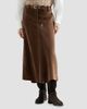 Brunello Cucinelli Women's Fluid Corduroy Flute Skirt with Monili - 2