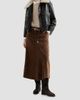 Brunello Cucinelli Women's Fluid Corduroy Flute Skirt with Monili - 6