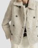 Brunello Cucinelli Women's Fuzzy Shearling Pea Coat - 4