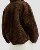 Brunello Cucinelli Women's Fuzzy Shearling Reversible Outerwear Coat with Monili - 3