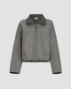 Brunello Cucinelli Women's Hand-Crafted Bomber Jacket in Virgin Wool Double Cloth with Shiny Zipper Pull - 1