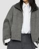 Brunello Cucinelli Women's Hand-Crafted Bomber Jacket in Virgin Wool Double Cloth with Shiny Zipper Pull - 5