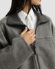 Brunello Cucinelli Women's Hand-Crafted Bomber Jacket in Virgin Wool Double Cloth with Shiny Zipper Pull - 6