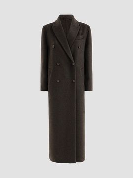 Brunello Cucinelli Women's Hand-Crafted Cashmere Double Beaver Cloth Coat