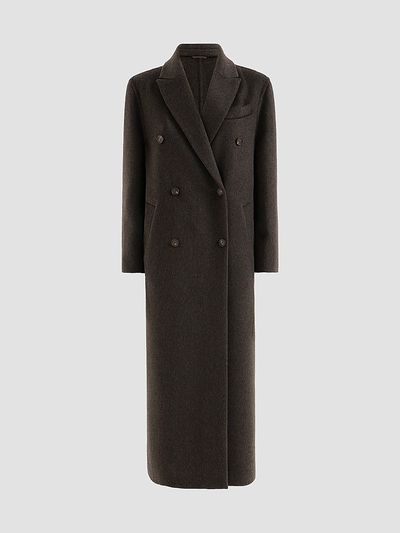 Brunello Cucinelli Women's Hand-Crafted Cashmere Double Beaver Cloth Coat
