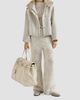 Brunello Cucinelli Women's Hand-Crafted Outerwear Jacket with Detachable Shearling Insert - 6