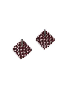 Brunello Cucinelli Women's Hematite and Sterling Silver Earrings