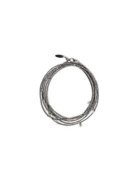 Brunello Cucinelli Women's Hematite and Sterling Silver Wrap Bracelet