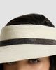 Brunello Cucinelli Women's Hemp Visor with Precious Band - 3