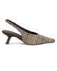 Brunello Cucinelli Women's Houndstooth Alpaca-Blend Slingback Pumps - 1