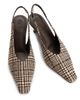 Brunello Cucinelli Women's Houndstooth Alpaca-Blend Slingback Pumps - 4