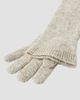 Brunello Cucinelli Women's Lace Flowers Knit Long Gloves in Sparkling Mohair and Virgin Wool - 2