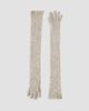 Brunello Cucinelli Women's Lace Flowers Knit Long Gloves in Sparkling Mohair and Virgin Wool - 3