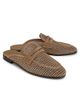 Brunello Cucinelli Women's Laminated Perforated Suede Mules - 2