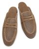 Brunello Cucinelli Women's Laminated Perforated Suede Mules - 4