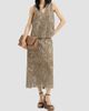 Brunello Cucinelli Women's Linen and Cotton Dazzling Cacao Leaves Embroidery Top - 6