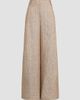 Brunello Cucinelli Women's Linen Denim Pleated A-line Trousers with Monili - 1